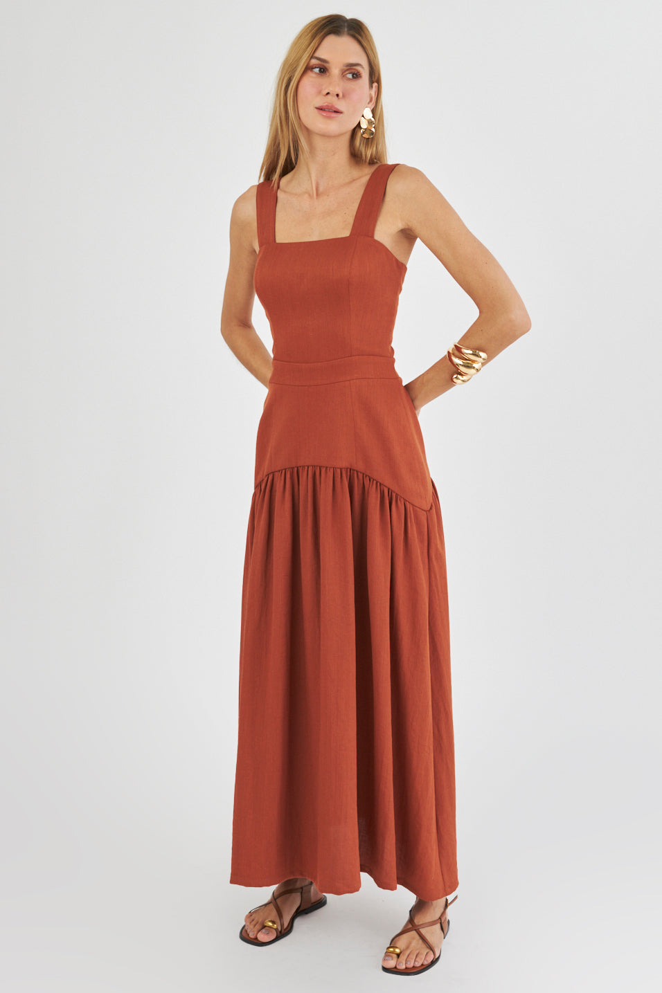 VESTIDO ALFAIATARIA LONGO AMALIA