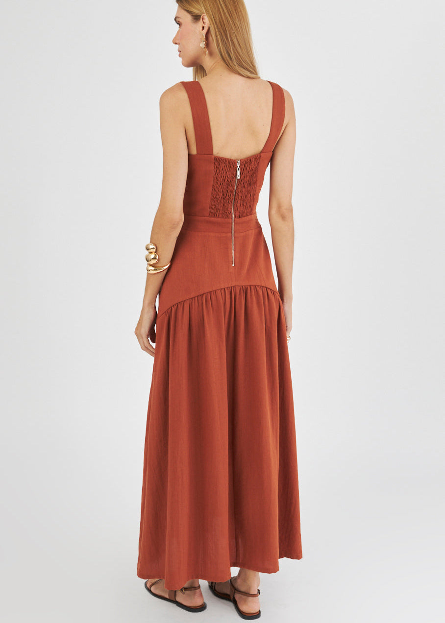 VESTIDO ALFAIATARIA LONGO AMALIA