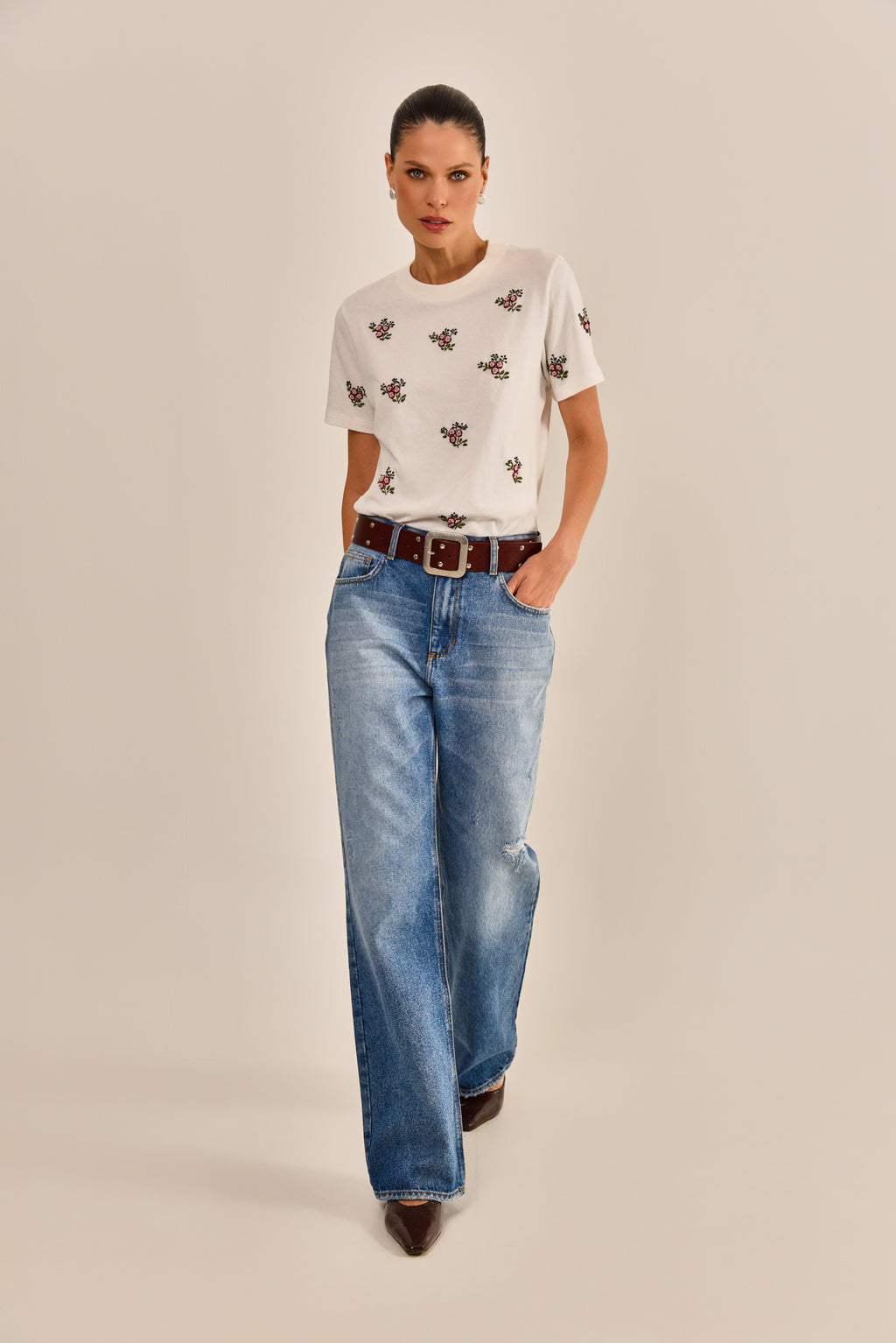 Camiseta Voe Off White