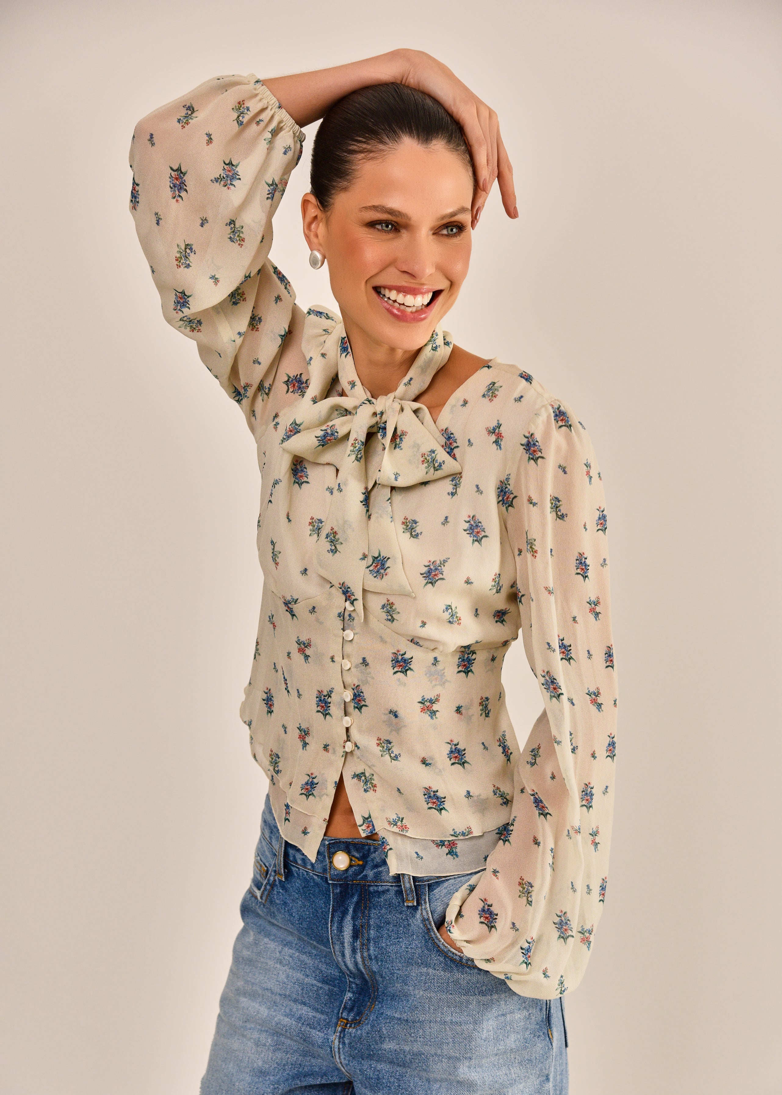 Blusa Ana Laura Crepe de Viscose