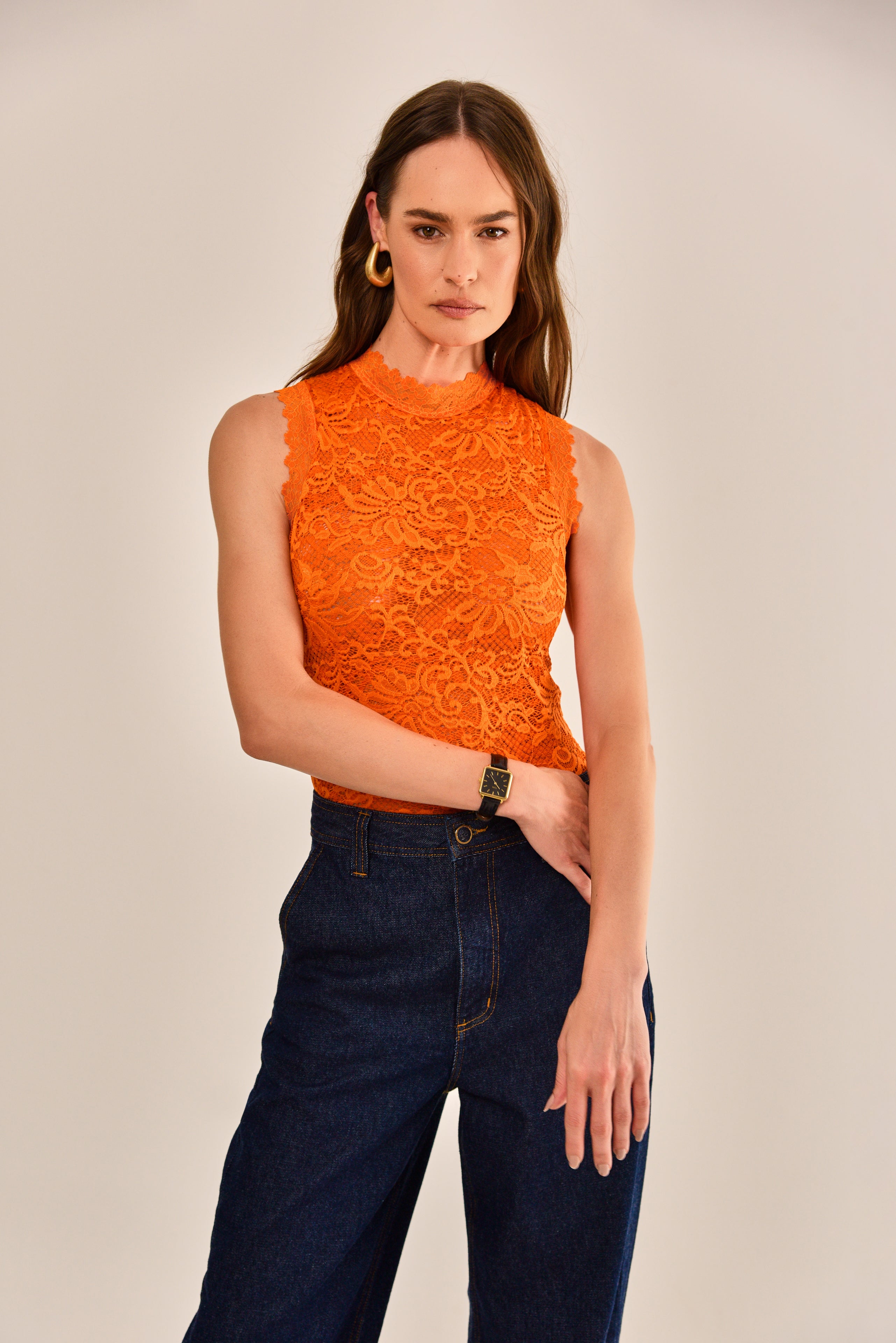 Blusa Algarve Em Renda