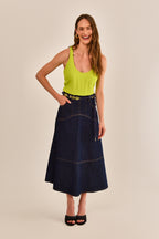 BLUSA YASH CREPE DE VISCOSE VERDE