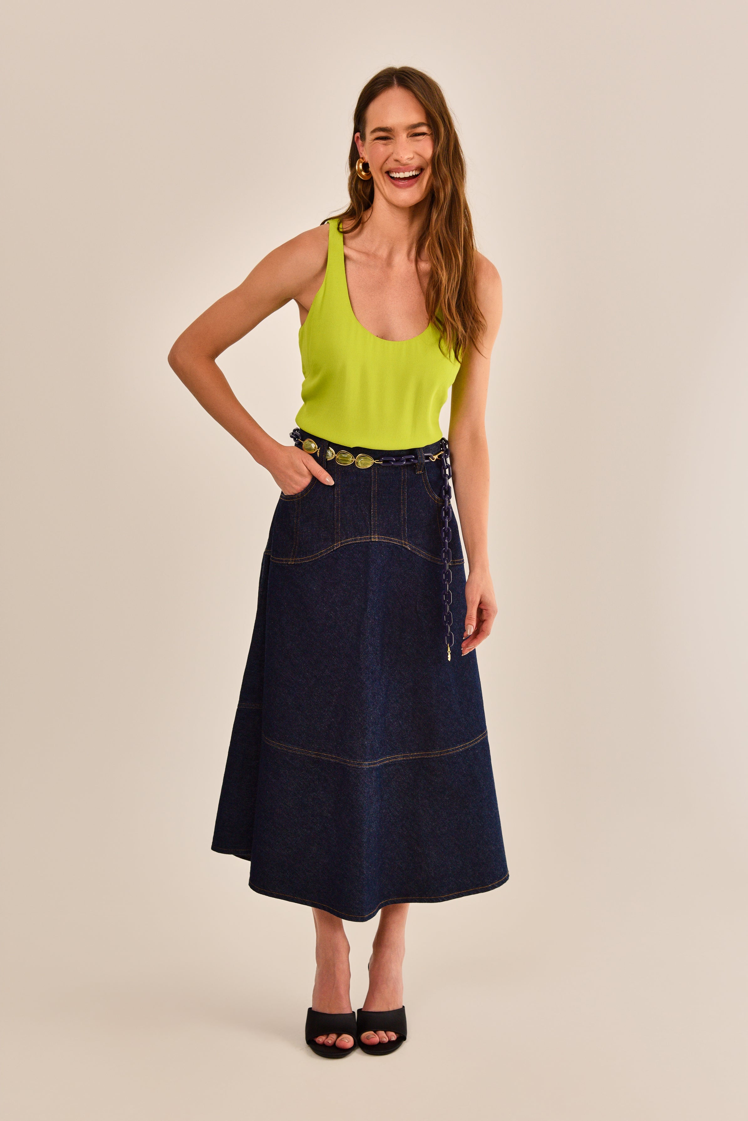 BLUSA YASH CREPE DE VISCOSE VERDE