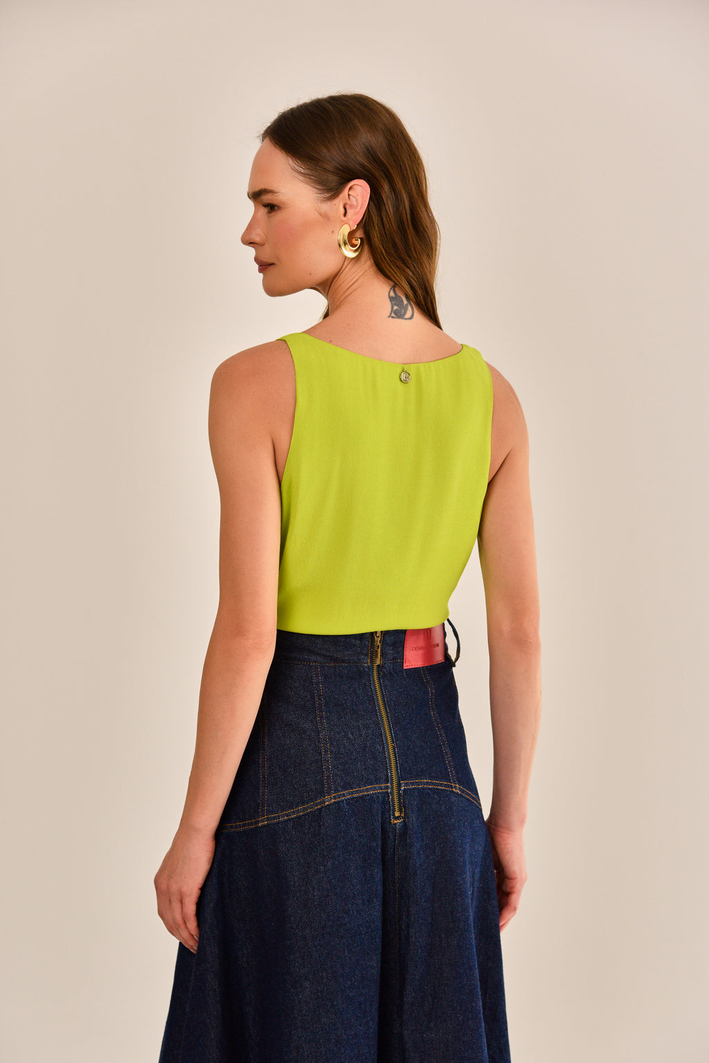 BLUSA YASH CREPE DE VISCOSE VERDE