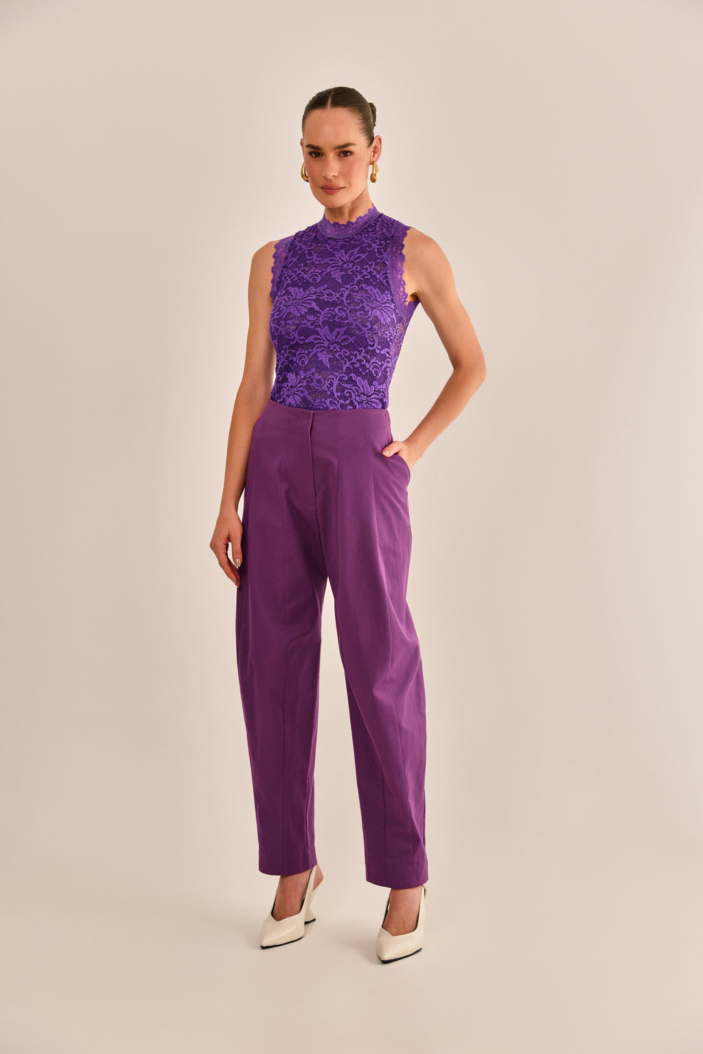 Calça Ully Alfaiataria de Algodão