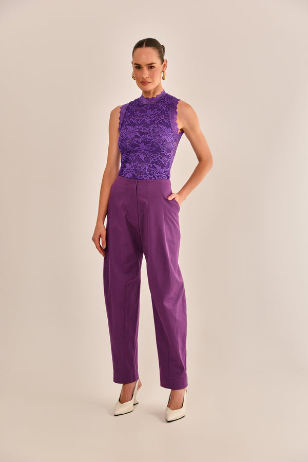 Calça Ully Alfaiataria de Algodão