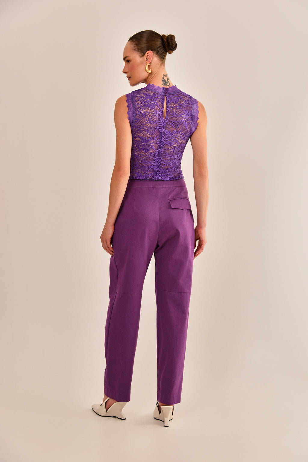 Calça Ully Alfaiataria de Algodão