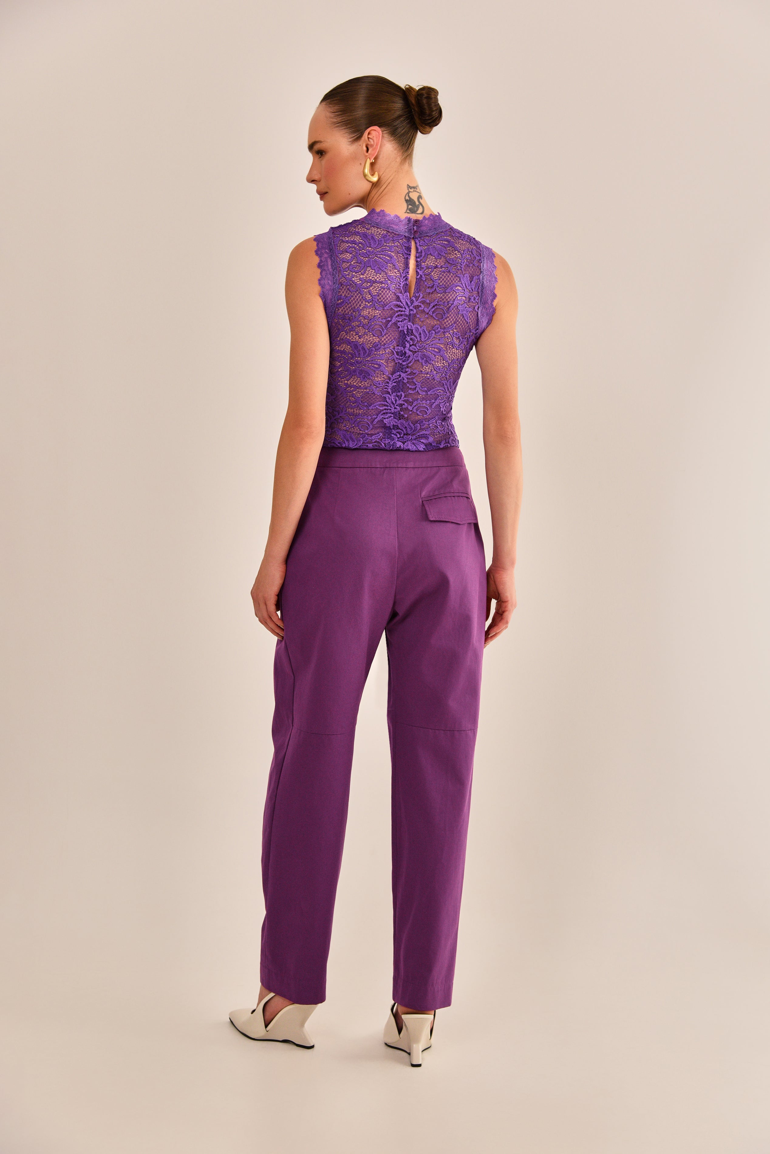 Calça Ully Alfaiataria de Algodão