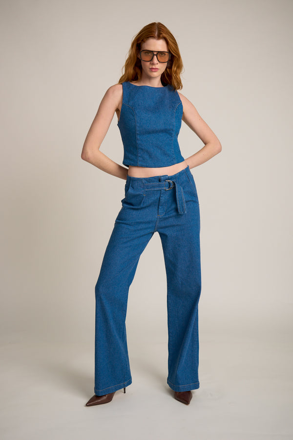 Calça Jeans Reta Jordana