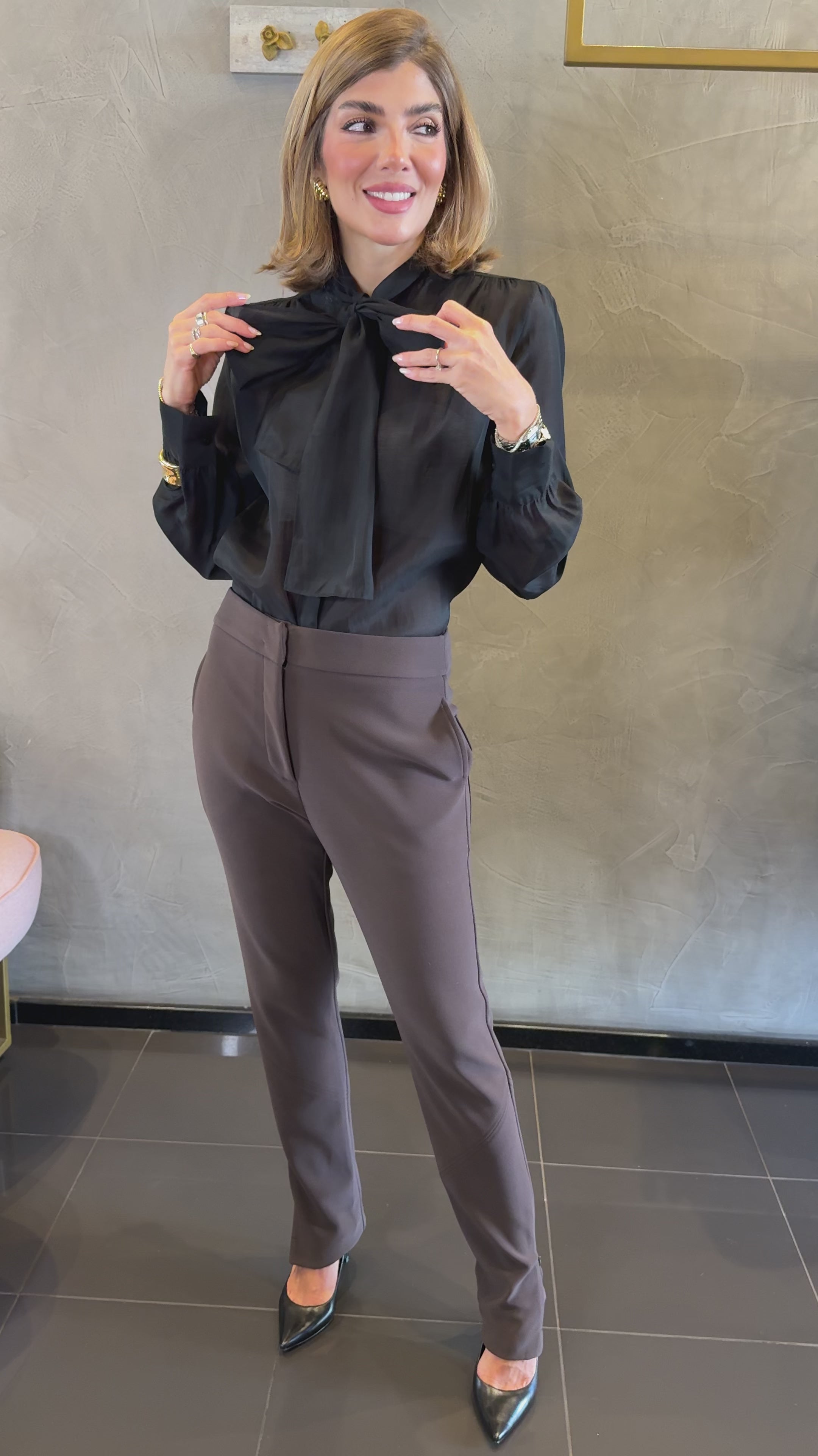 BLUSA ALFAIATARIA MANGA LONGA DENISE